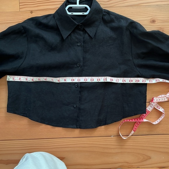 NWOT 100% Linen button up - Picture 6 of 7